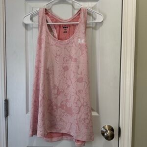 Under Armour Pink Textured Tank Top